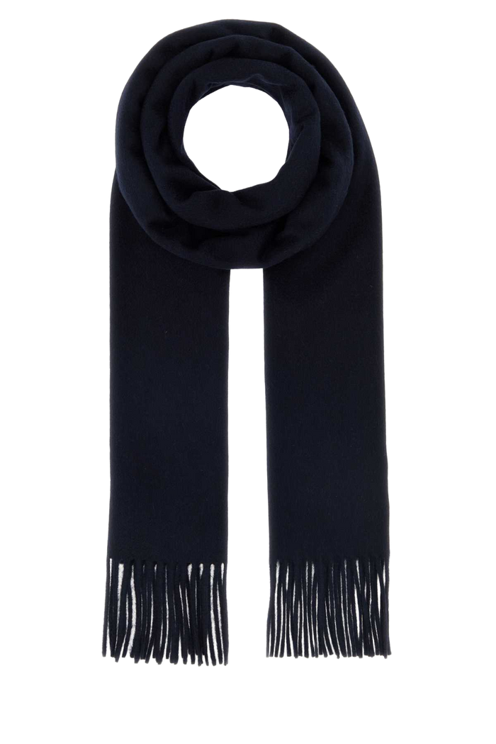 Midnight Blue Cashmere Dalia Scarf Blu Marino Exterior: Sciarpe E Foulard
