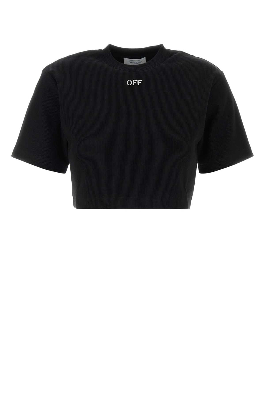 Off-White Stamp 98% Cotton t-shirt in black
