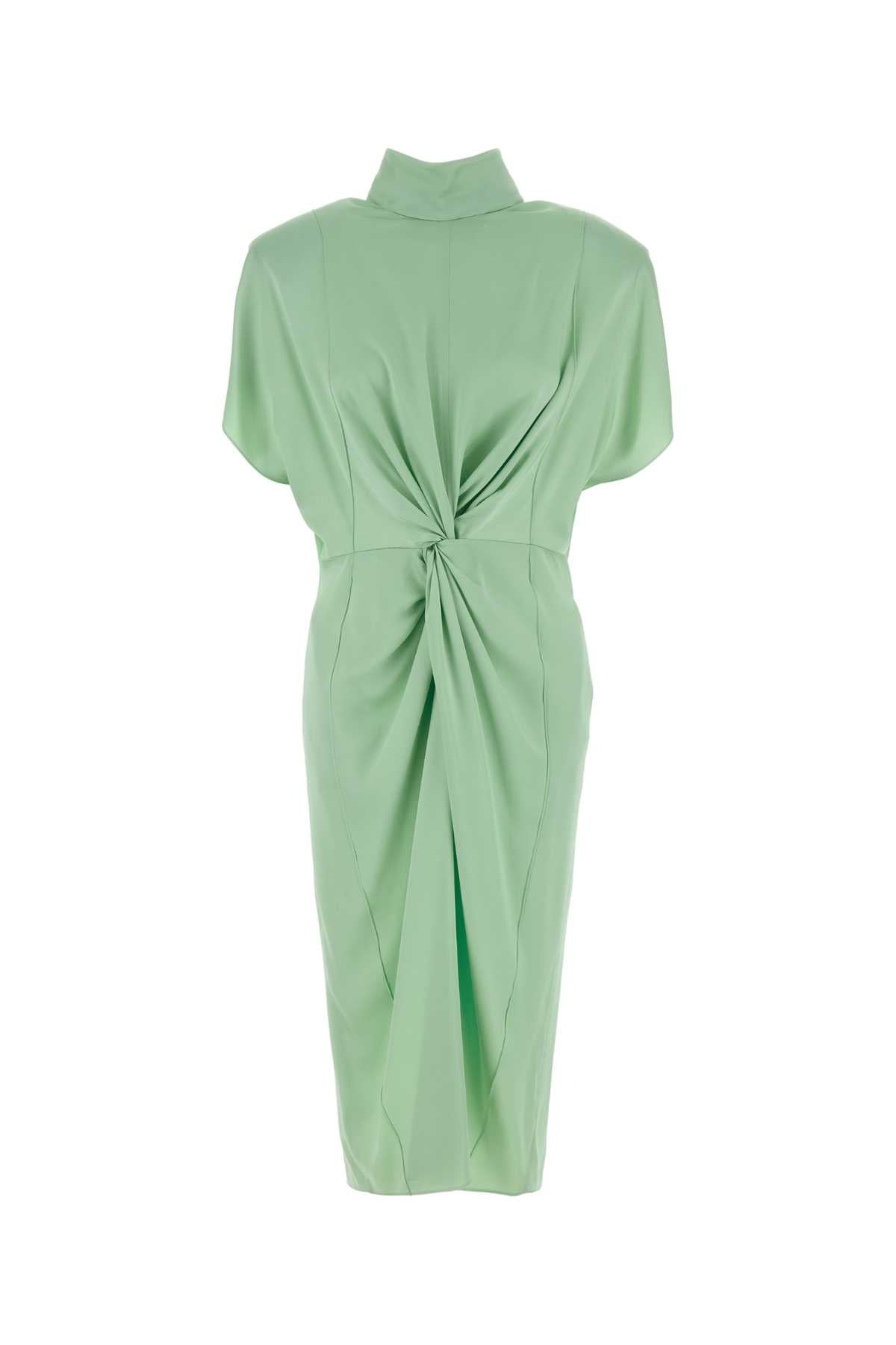 Mint Green Satin Dress Lightmint T1: Acetate Viscose Abiti