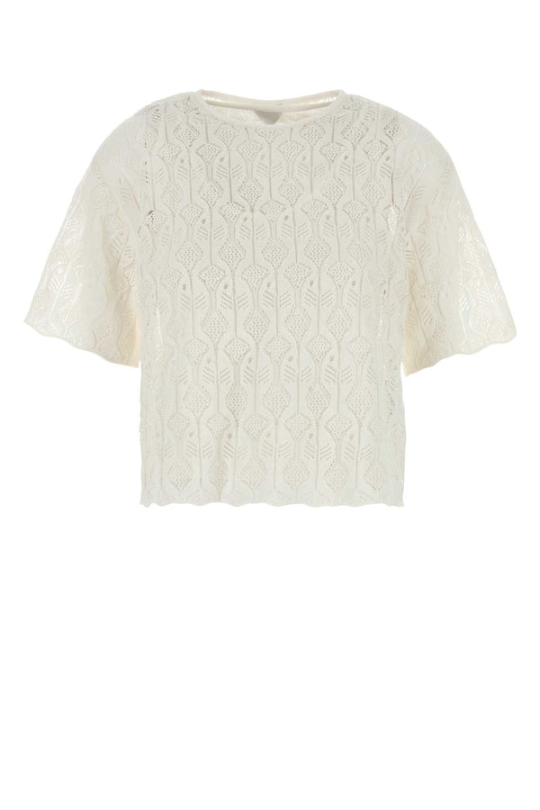 Bottega Veneta Pesci Exterior: 81% Cotton 19% Silk Lining: 100% Viscose blouse in white