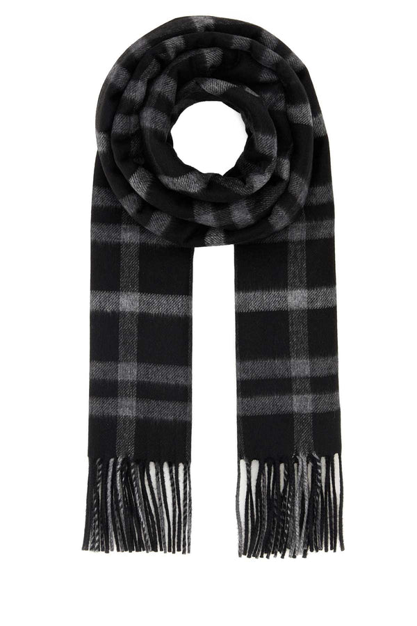 Saint Laurent 51% Silk 49% Cashmere scarf in black