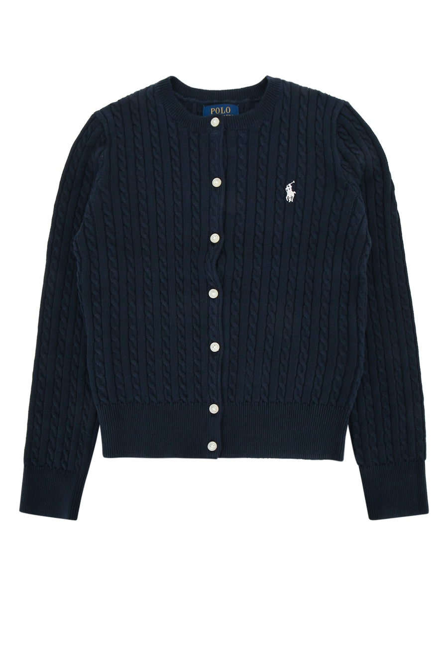 Polo Ralph Lauren Jr 100% cotton cardigan in navy