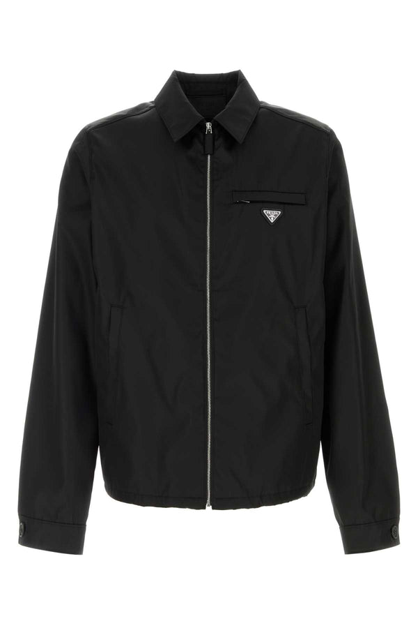 Prada 100% Recycled nylon jacket in black