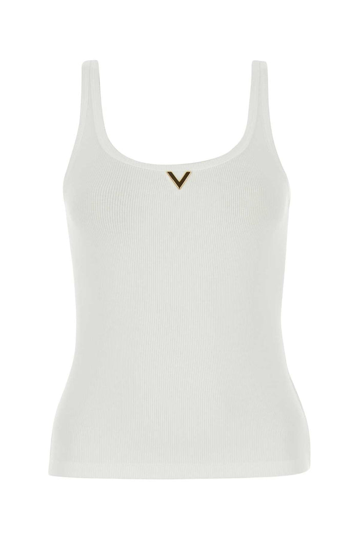 Bianco Exterior: Cotton Elastan Maglie
