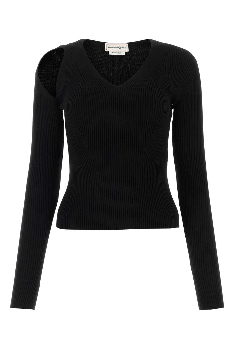 Alexander McQueen 95% Wool sweater in black