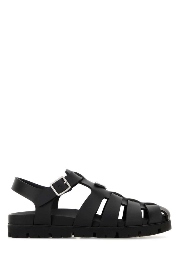 Prada Exterior: 100% Leather sandal in black