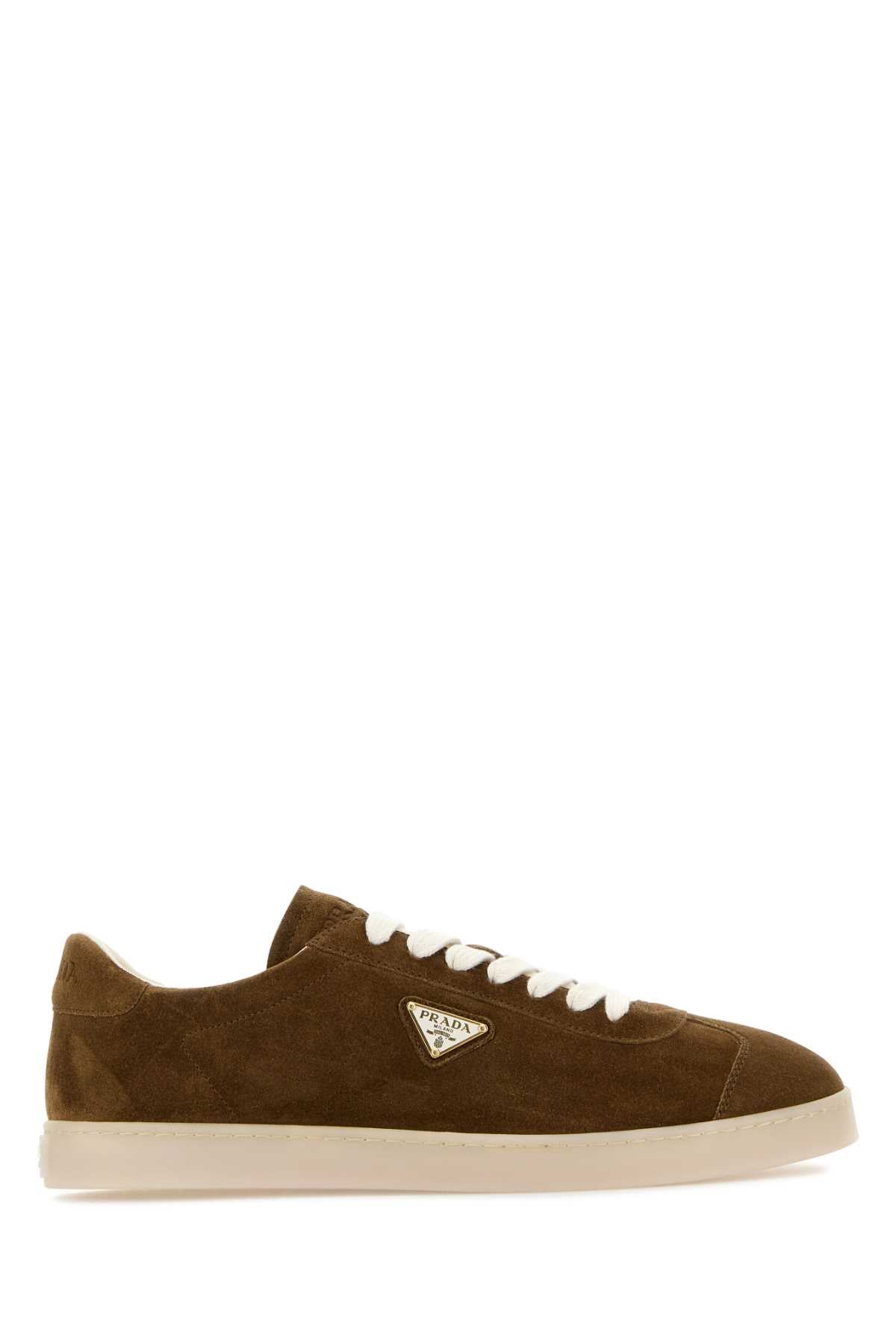 Brown Suede Sneakers Sigaro Vitello