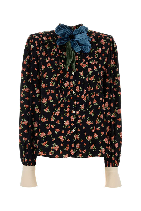 Valentino Garavani Shirt 100% Viscose shirt in black