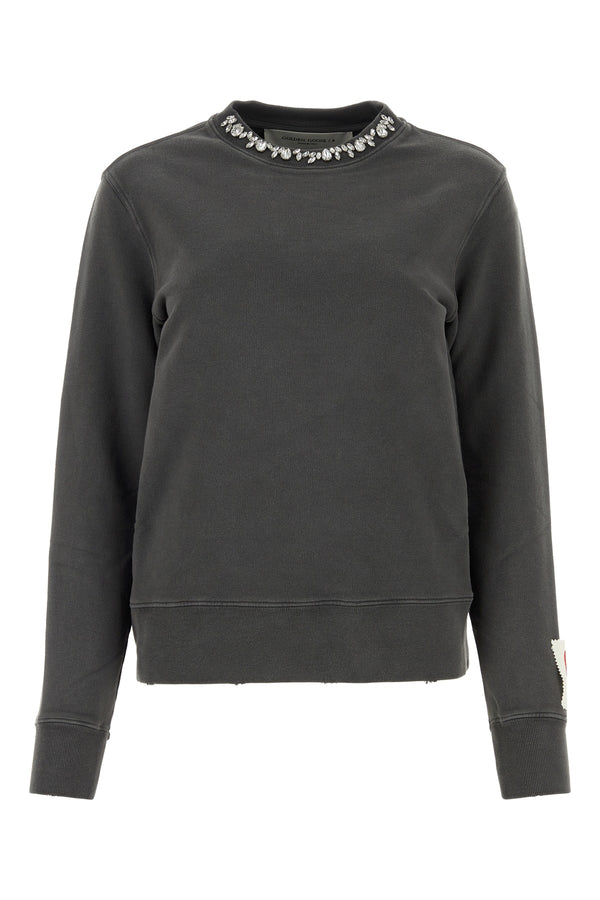 Golden Goose Deluxe Brand Regular Fleece jersey sweatshirt in gray