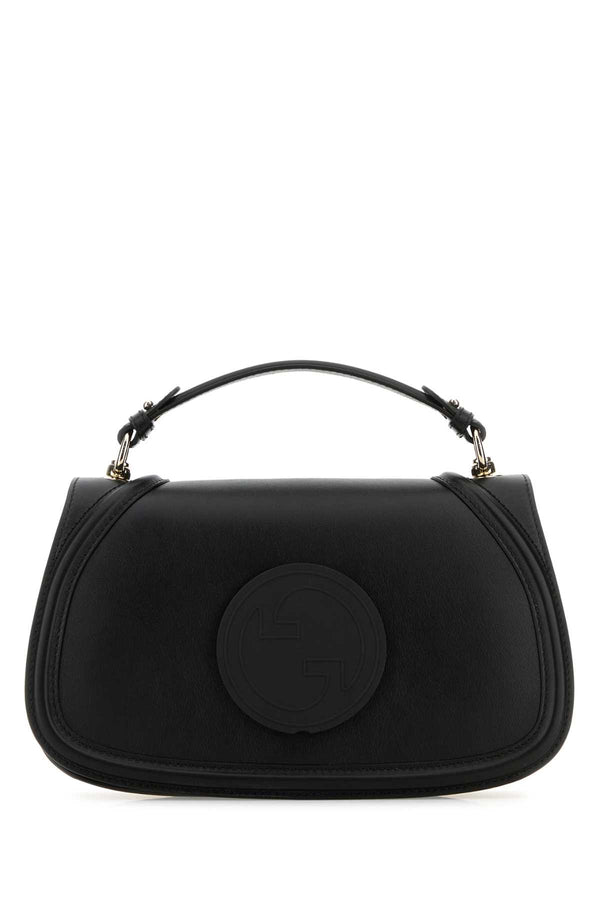 Gucci Sweetbread Exterior: 100% Leather top handle bag in black