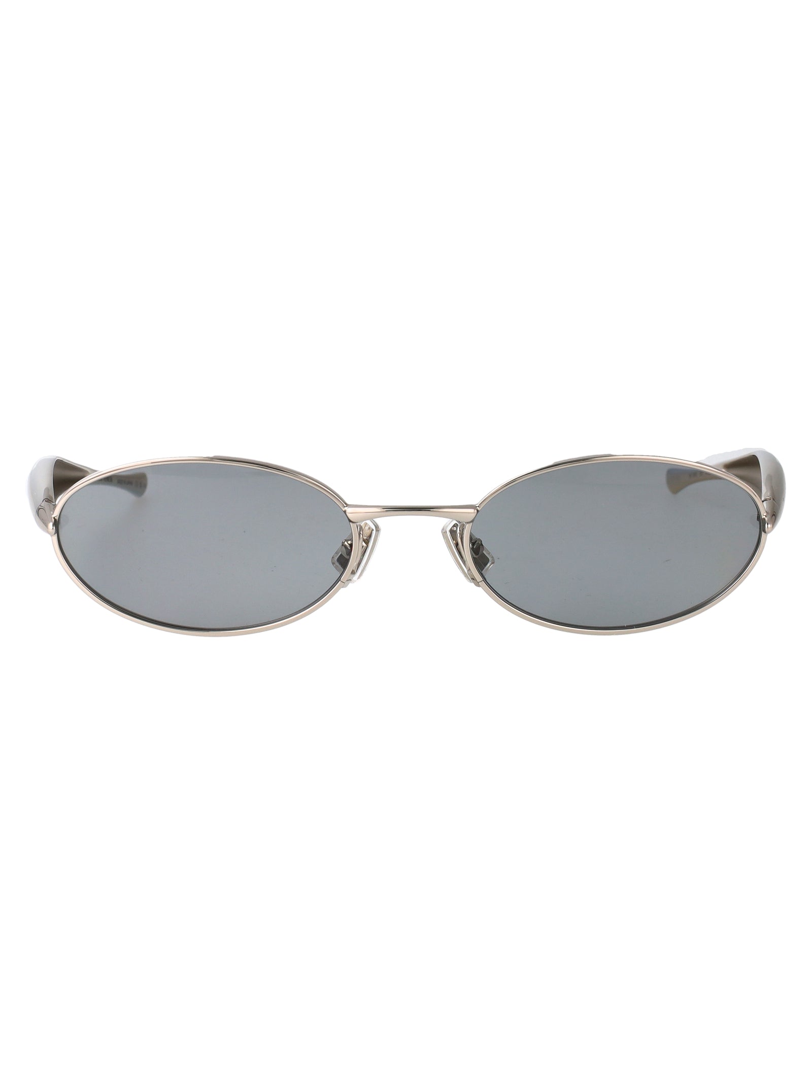 Silver-silver-grey Metal Sunglasses