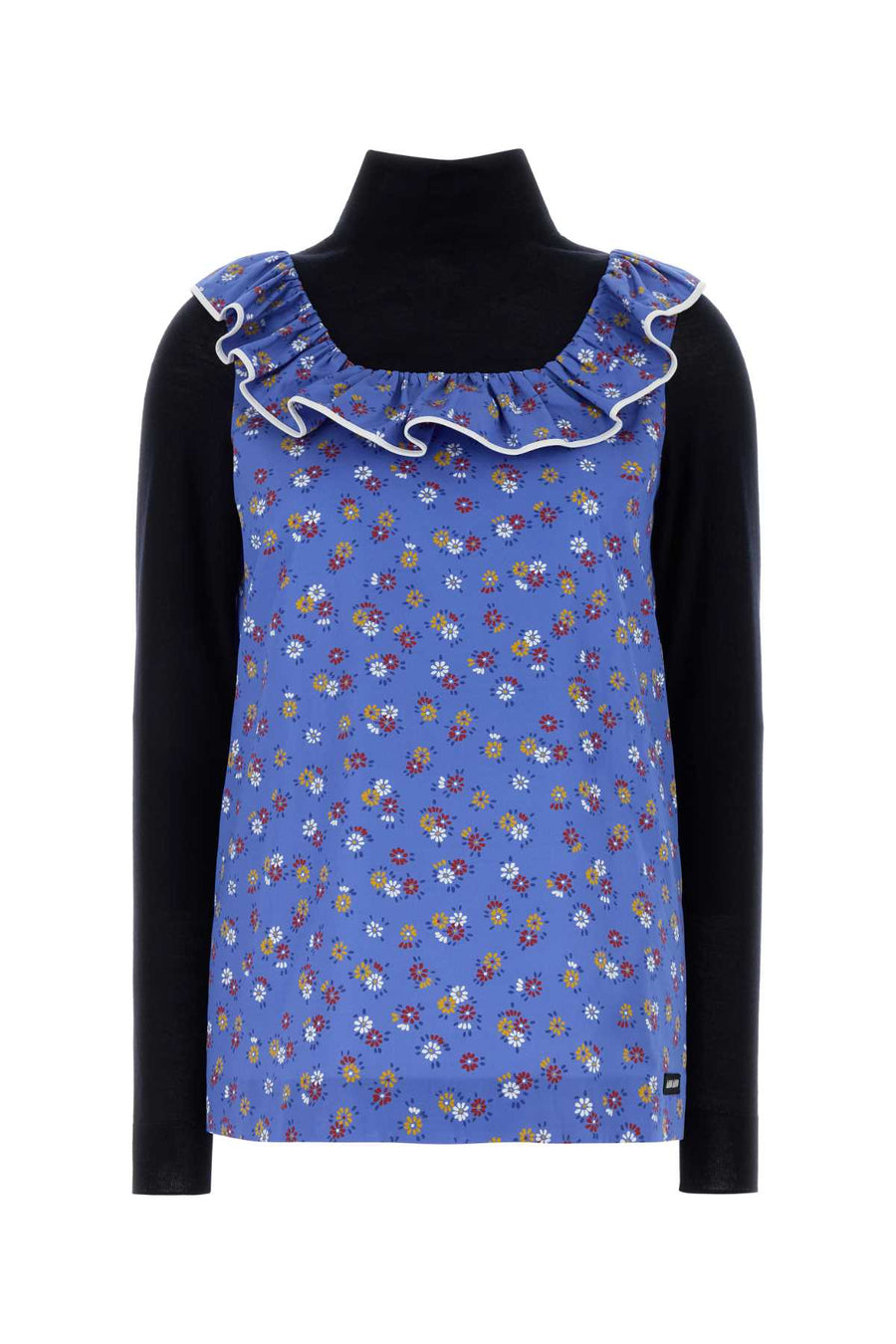 Miu Miu 100% Cotton (exterior) blouse in blue
