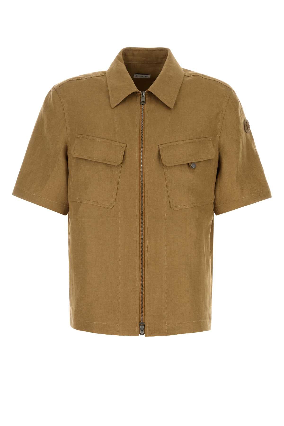 Camel Linen Shirt 251 Exterior: Camicie