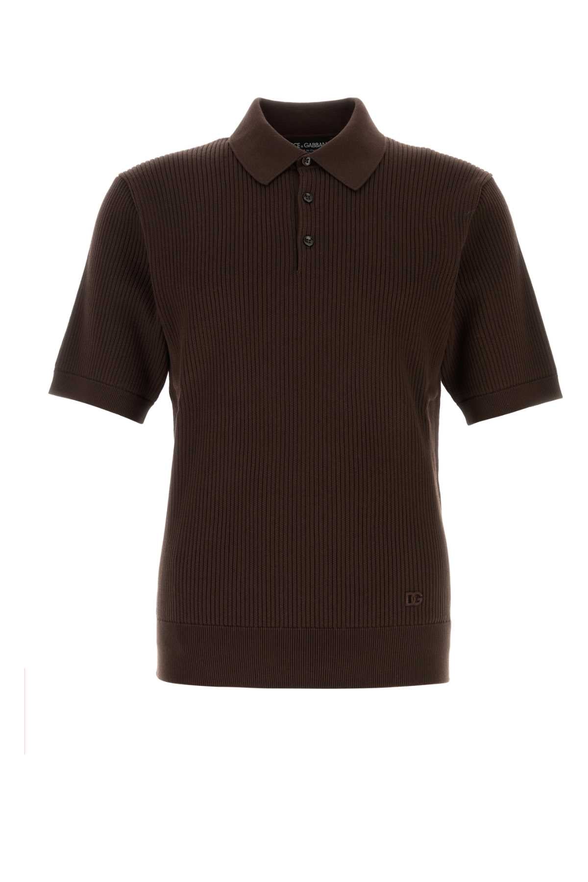 Marrone Exterior: Cotton Polo