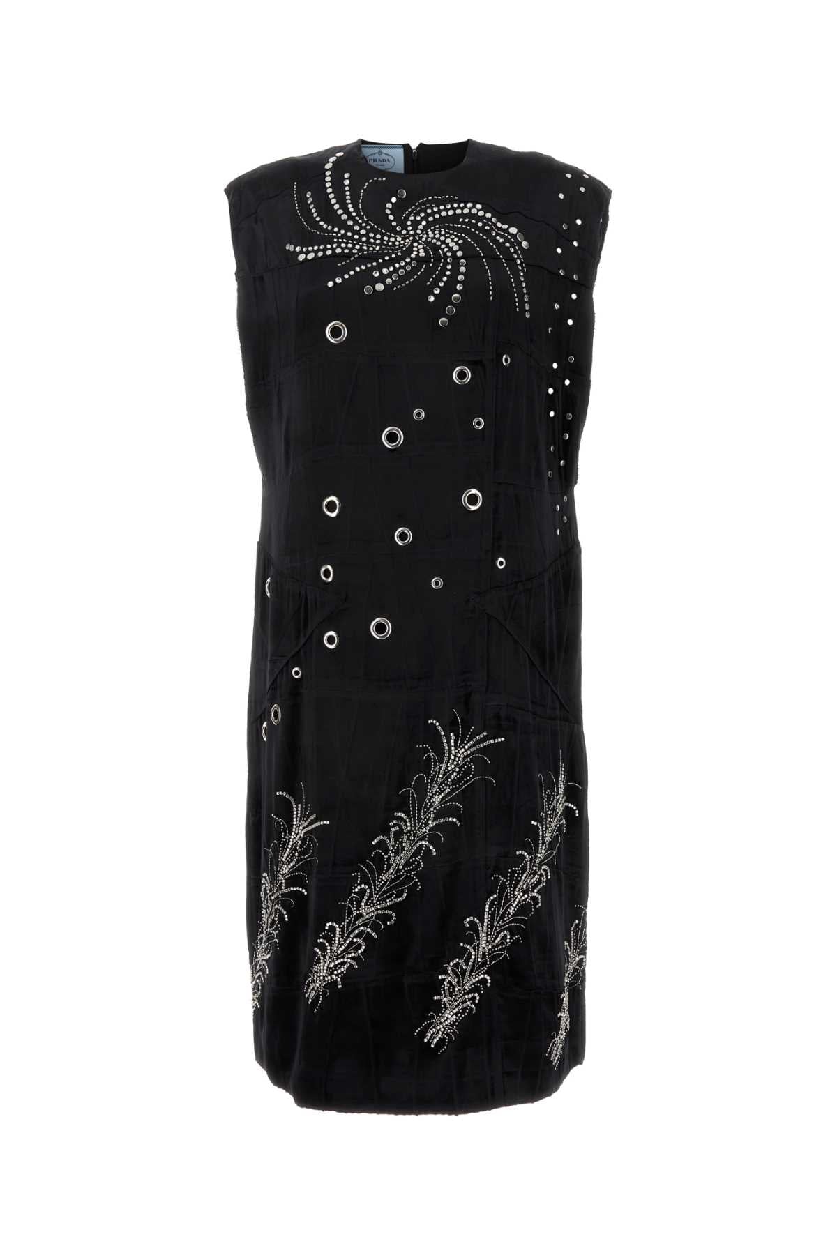 Black Velvet Dress Nero Se Vi-vetro Ottone Abiti
