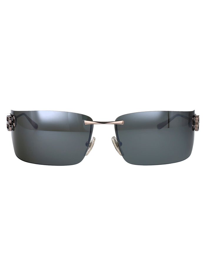 Bb0485sa Ruthenium-ruthenium-silver Metal Sunglasses