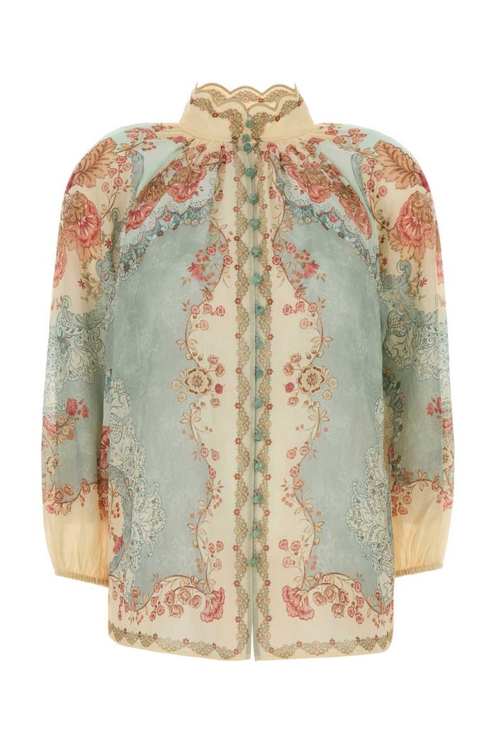Wallpaperfloralmint Ramie Camicie