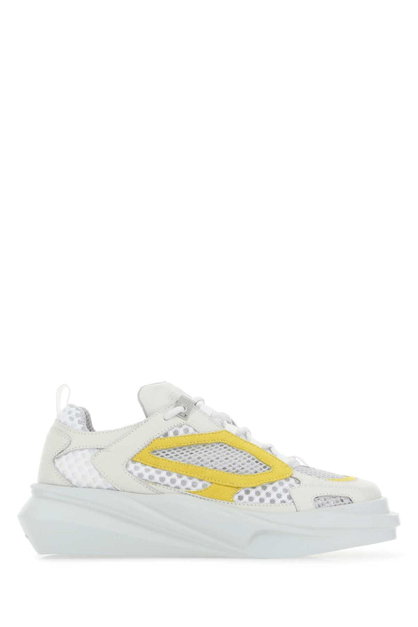 Alyx Exterior: 100% Leather Interior: 100% Fabric Sole: Rubber sneaker in white