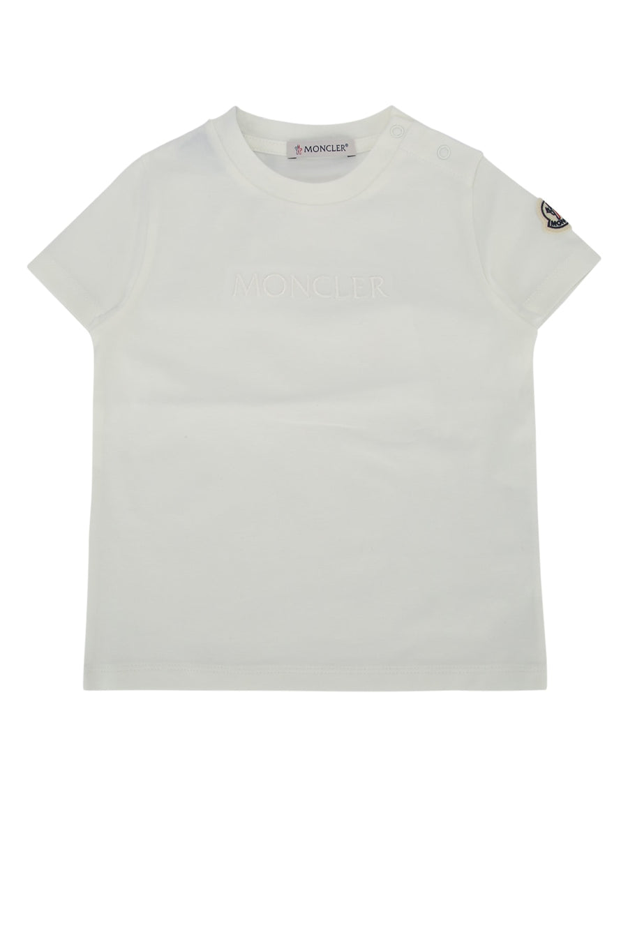 Moncler Jr Baby Cotton t-shirt in white