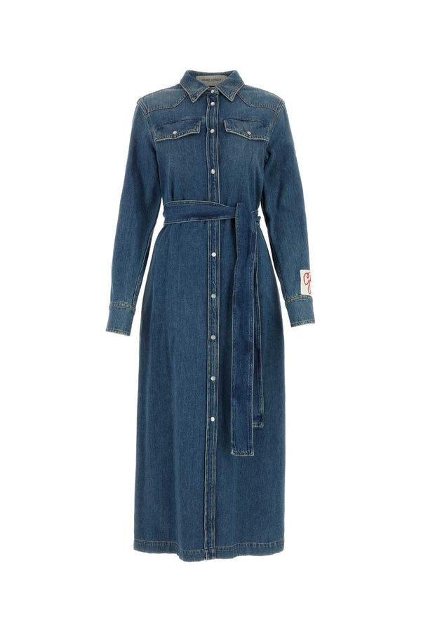 Golden Goose Deluxe Brand 100% Cotton dress in blue