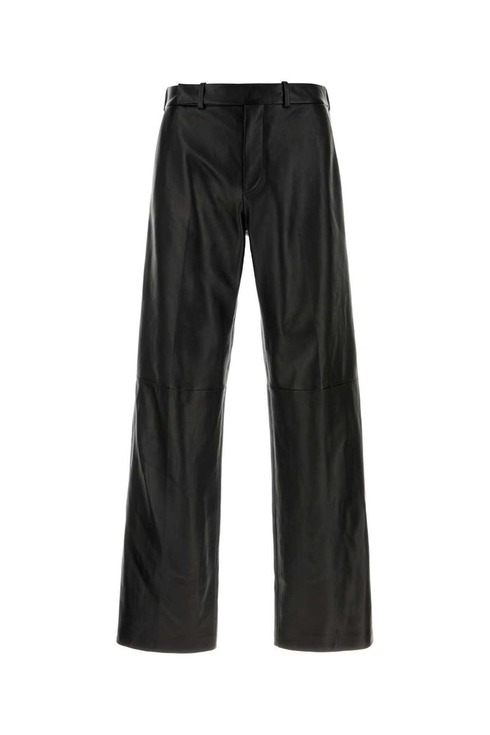 Black Nappa Leather Pant Exterior: Lamb Pantaloni