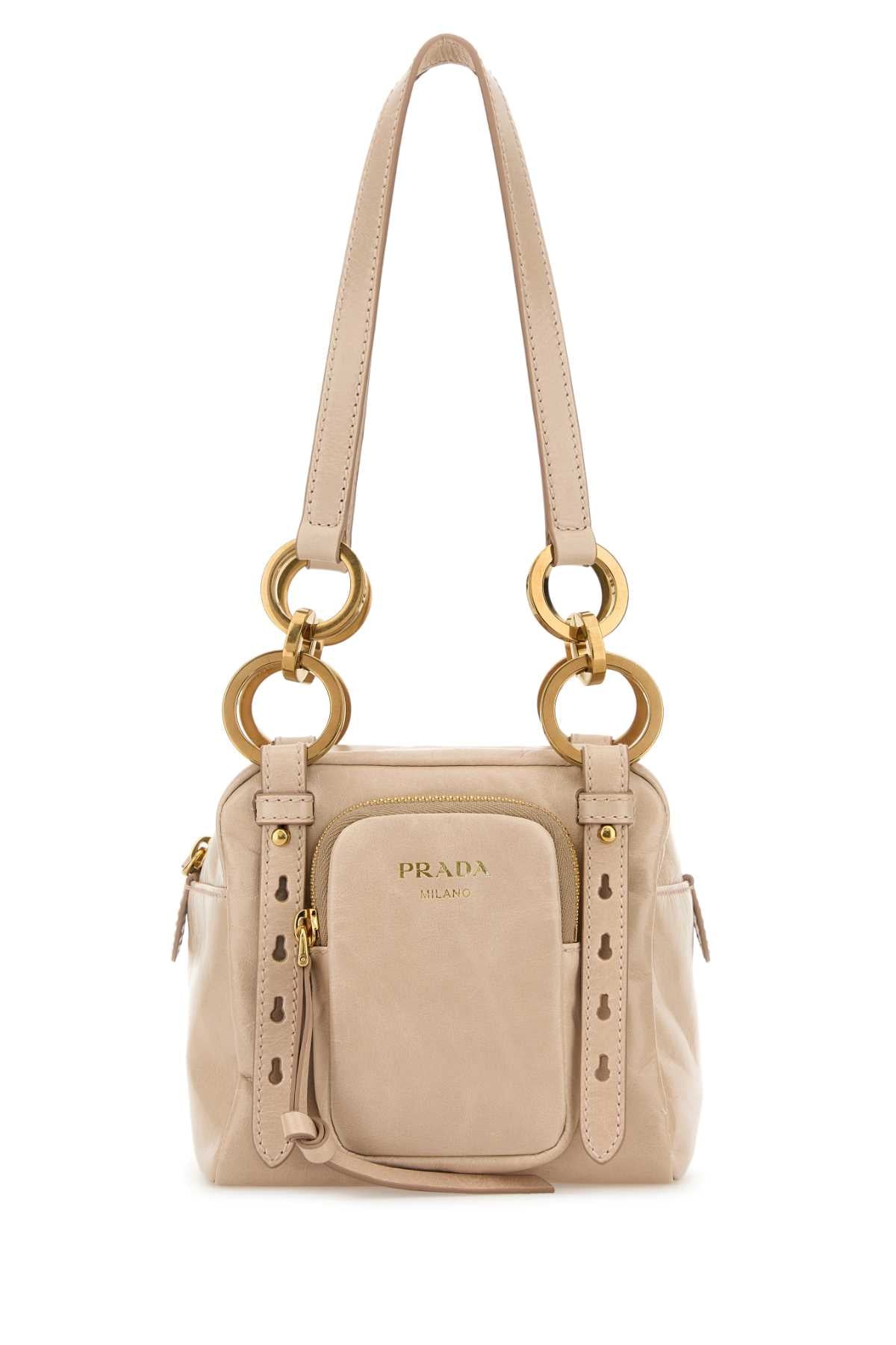 Powder Pink Mini Prada Dangle Handbag Cipria Vitello Borse A Mano