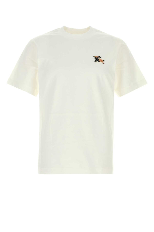White Cotton T-Shirt Chalk Exterior