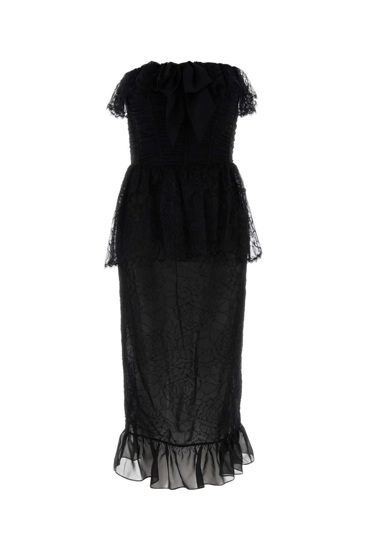 Black Lace Dress Abiti