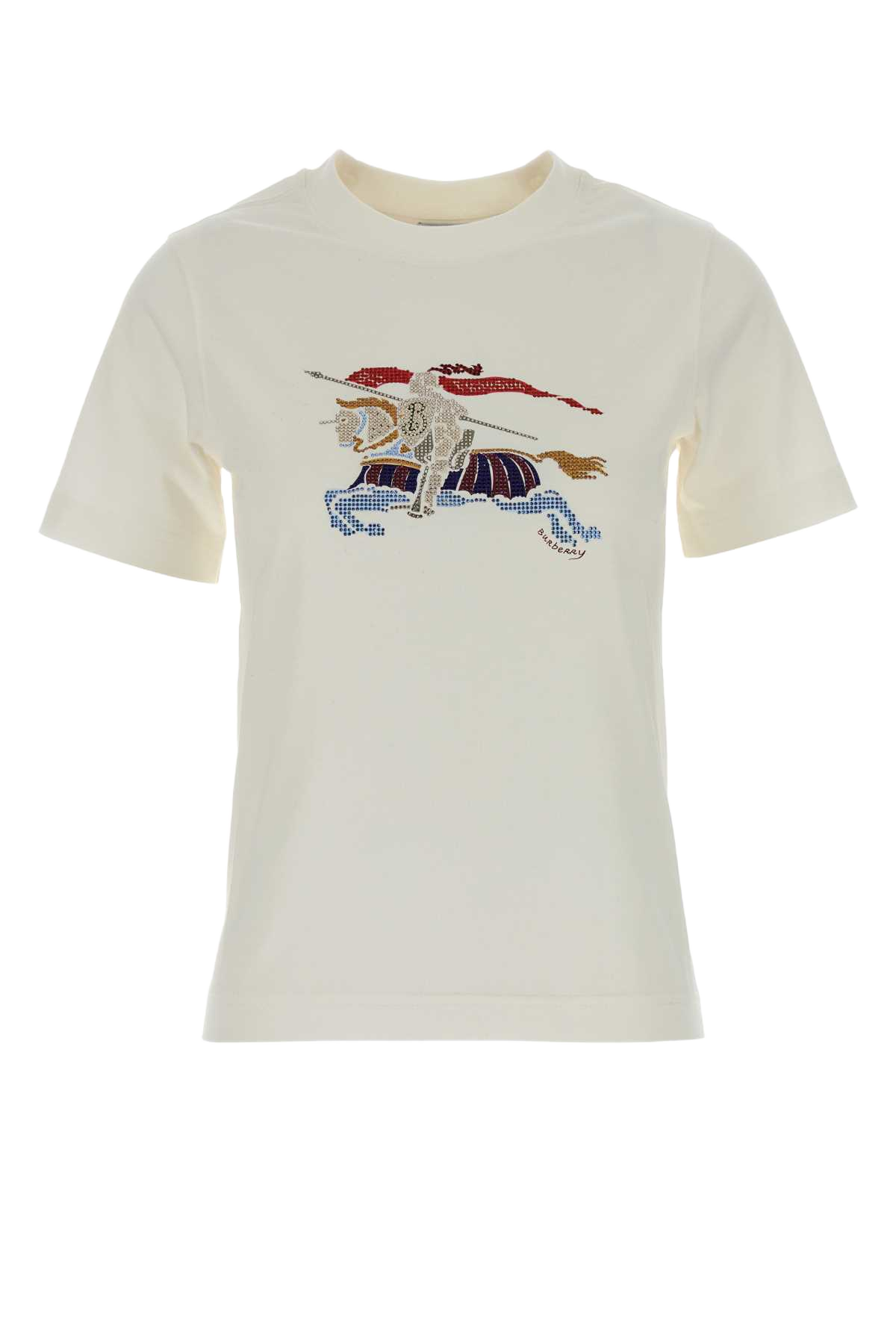White Cotton T-Shirt Chalk Exterior