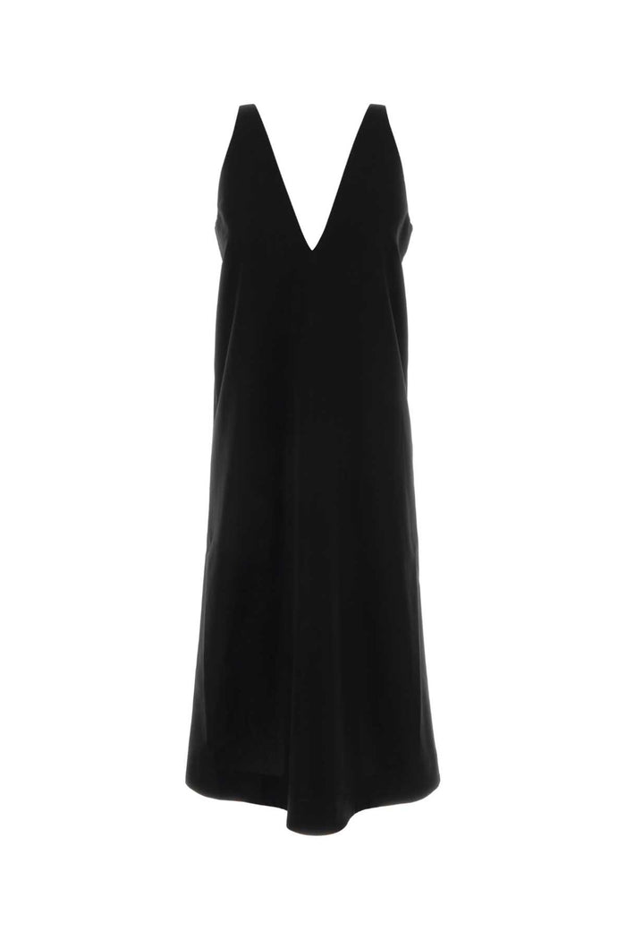 Black Cotton Dress Abiti