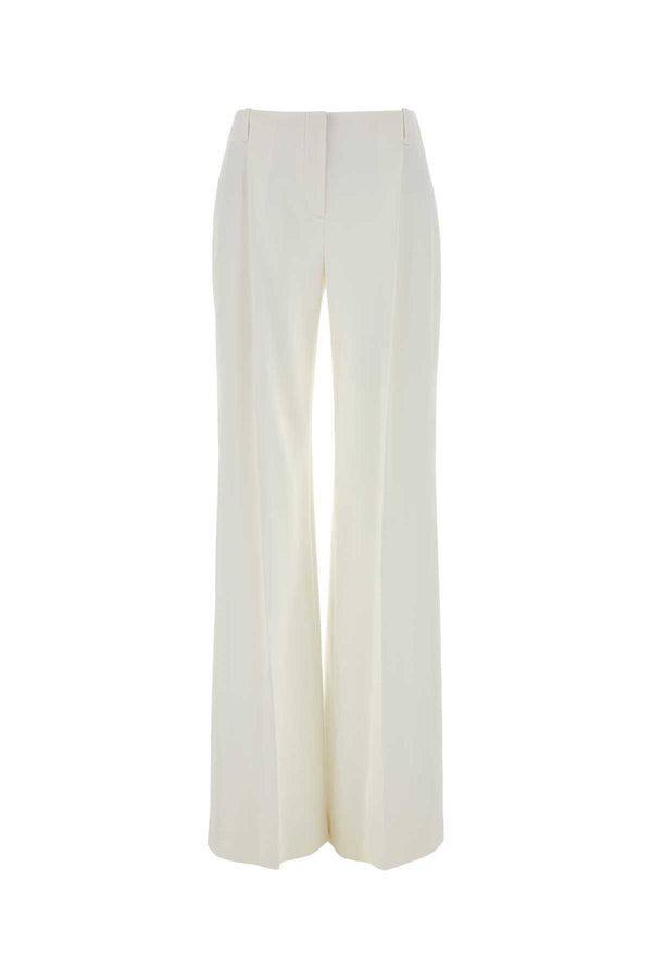 Ermanno Scervino 57% Acetate trousers in white