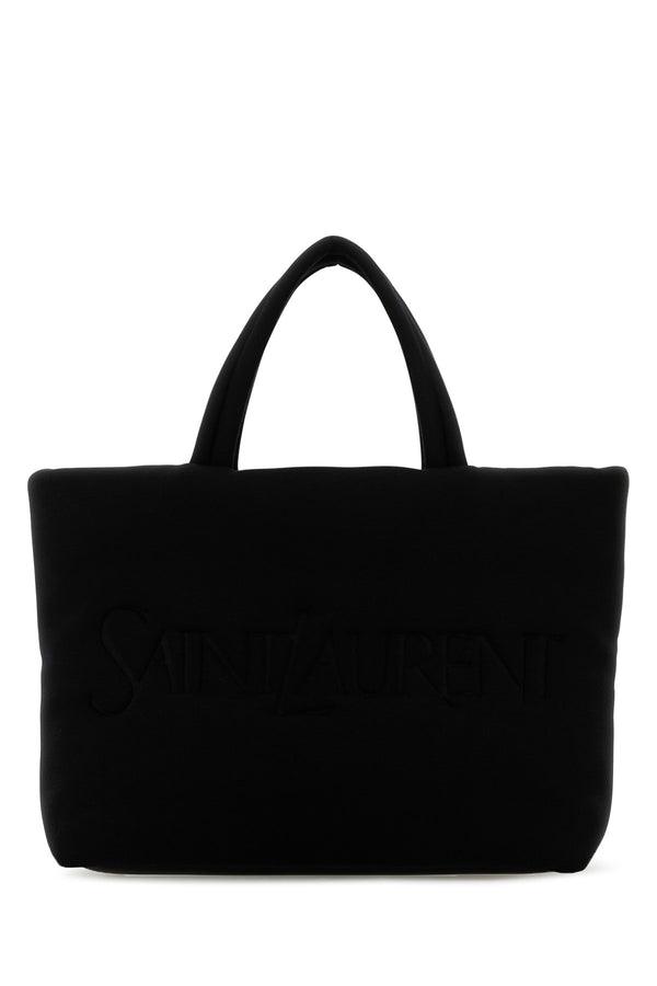 Saint Laurent Velvet tote bag in black