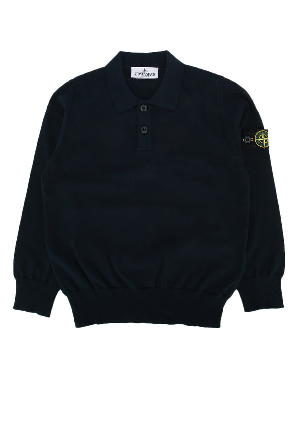 Stone Island Kids Polo 100% Cotton polo in navy
