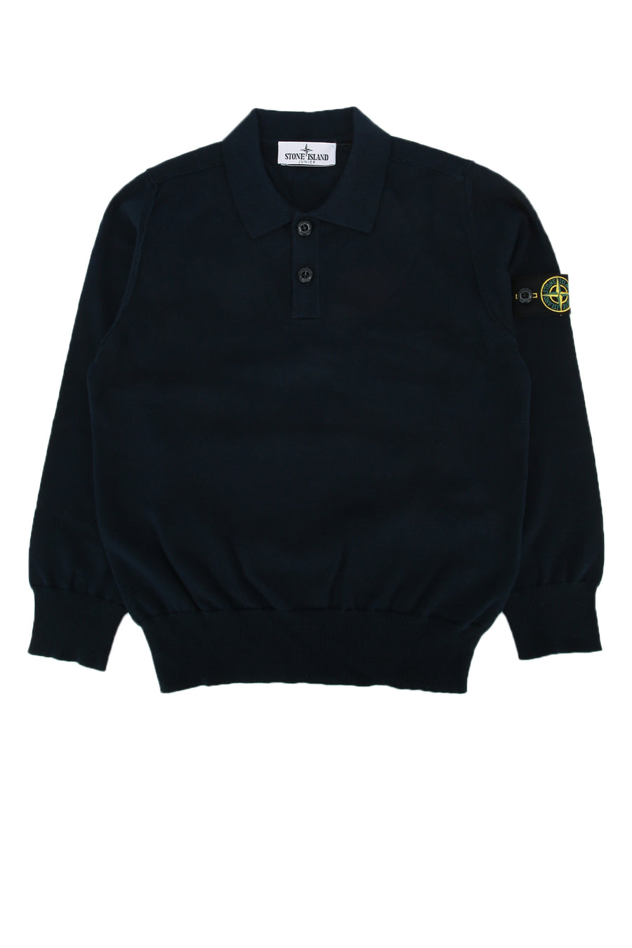 Stone Island Kids Polo 100% Cotton polo in navy