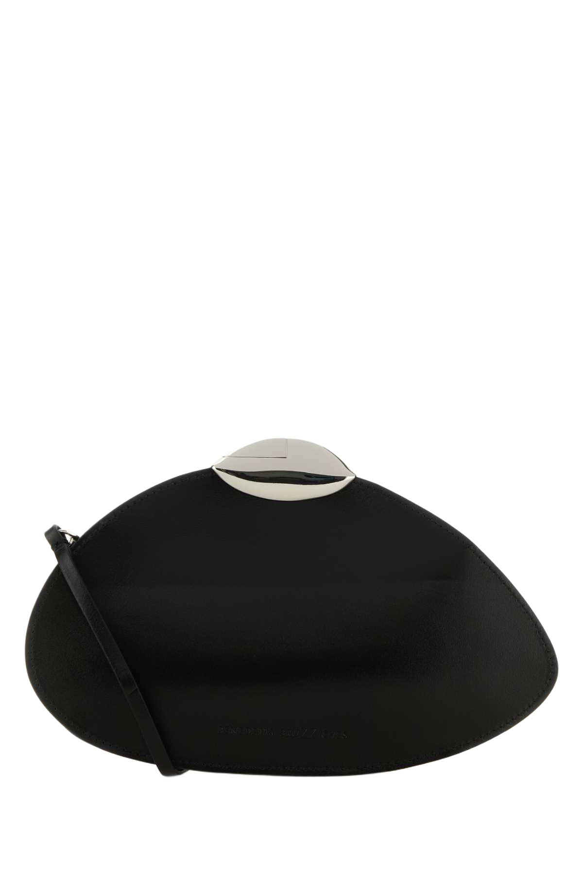 Black Leather Belle De Jour Clutch 052