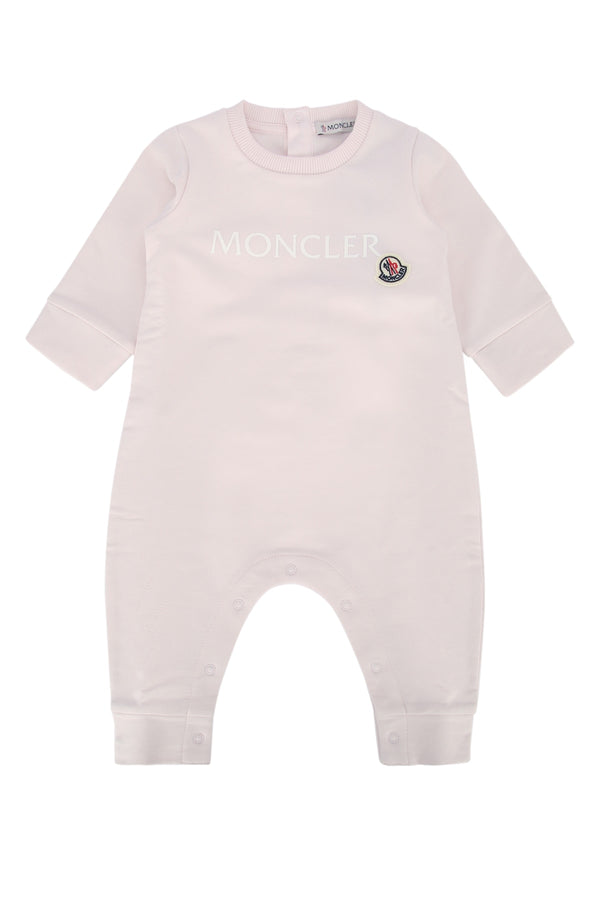 Moncler Jr 95% Cotton bodysuit in pink