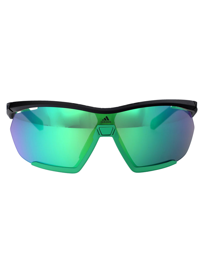 Sp0072 05q Nero/altro/verde Specchiato Acetate Sunglasses