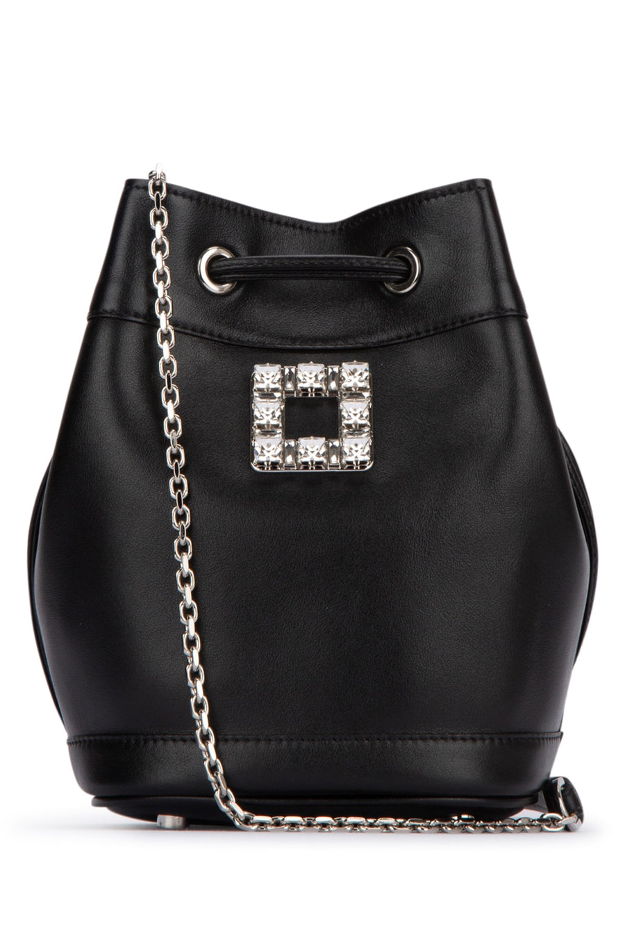 Roger Vivier Vivier 100% Calfskin bucket bag in black