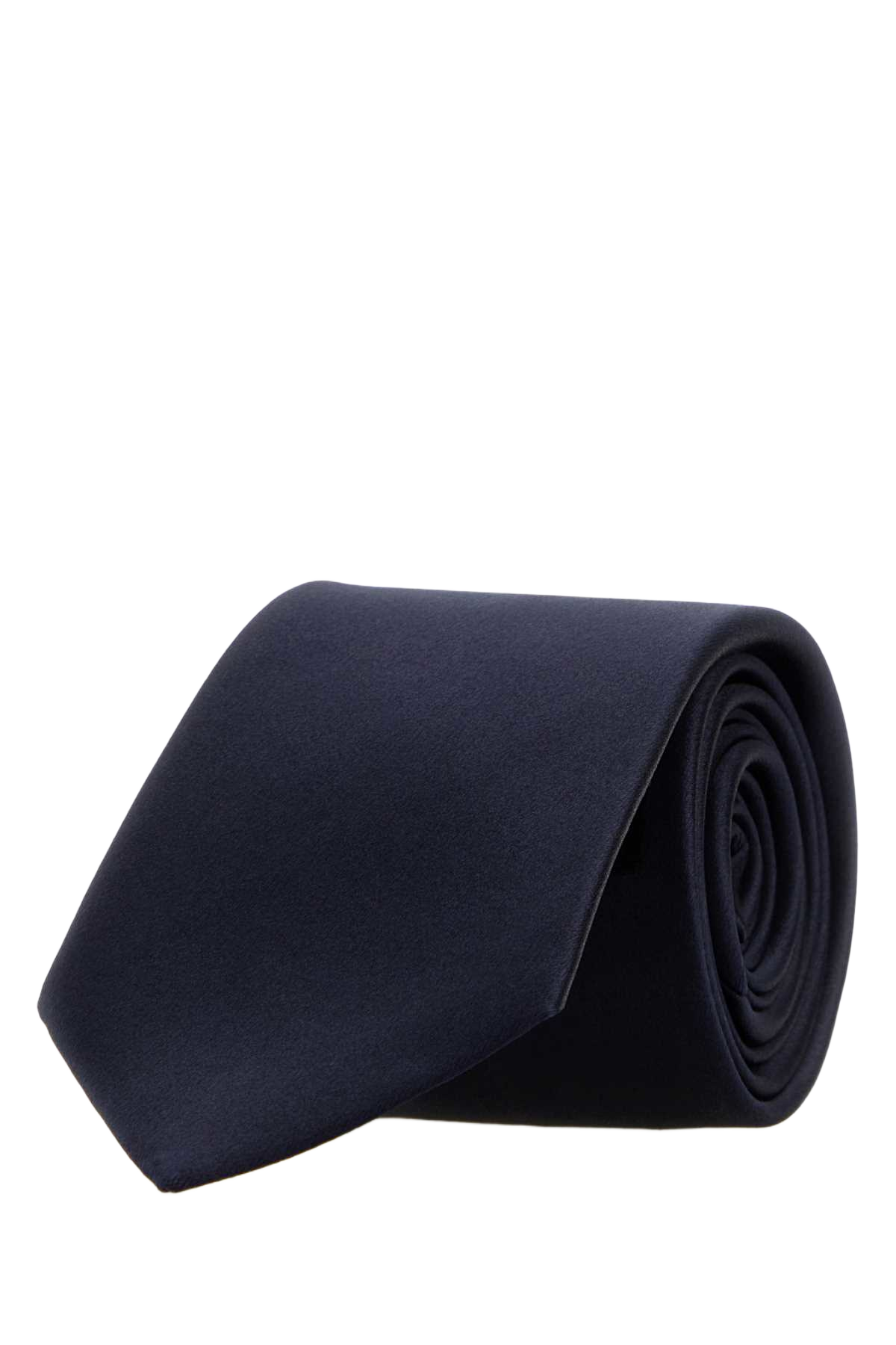 Midnight Blue Satin Tie Navy Exterior: Silk Lining: Fabric Cravatte E Papillon