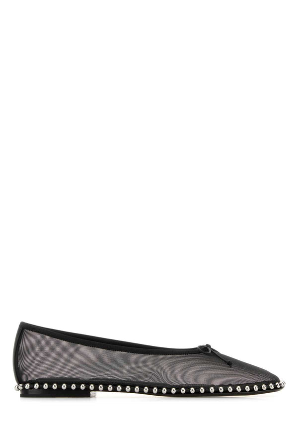 Alexander Wang Ballchain Exterior: 100% Fabric; Interior: 100% Leather; Sole: Leather ballet flat in black