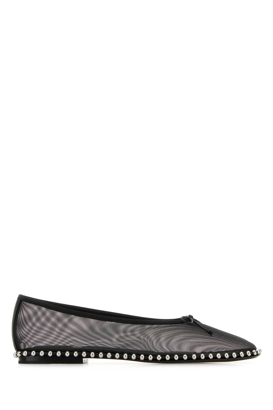 Alexander Wang Ballchain Exterior: 100% Fabric; Interior: 100% Leather; Sole: Leather ballet flat in black