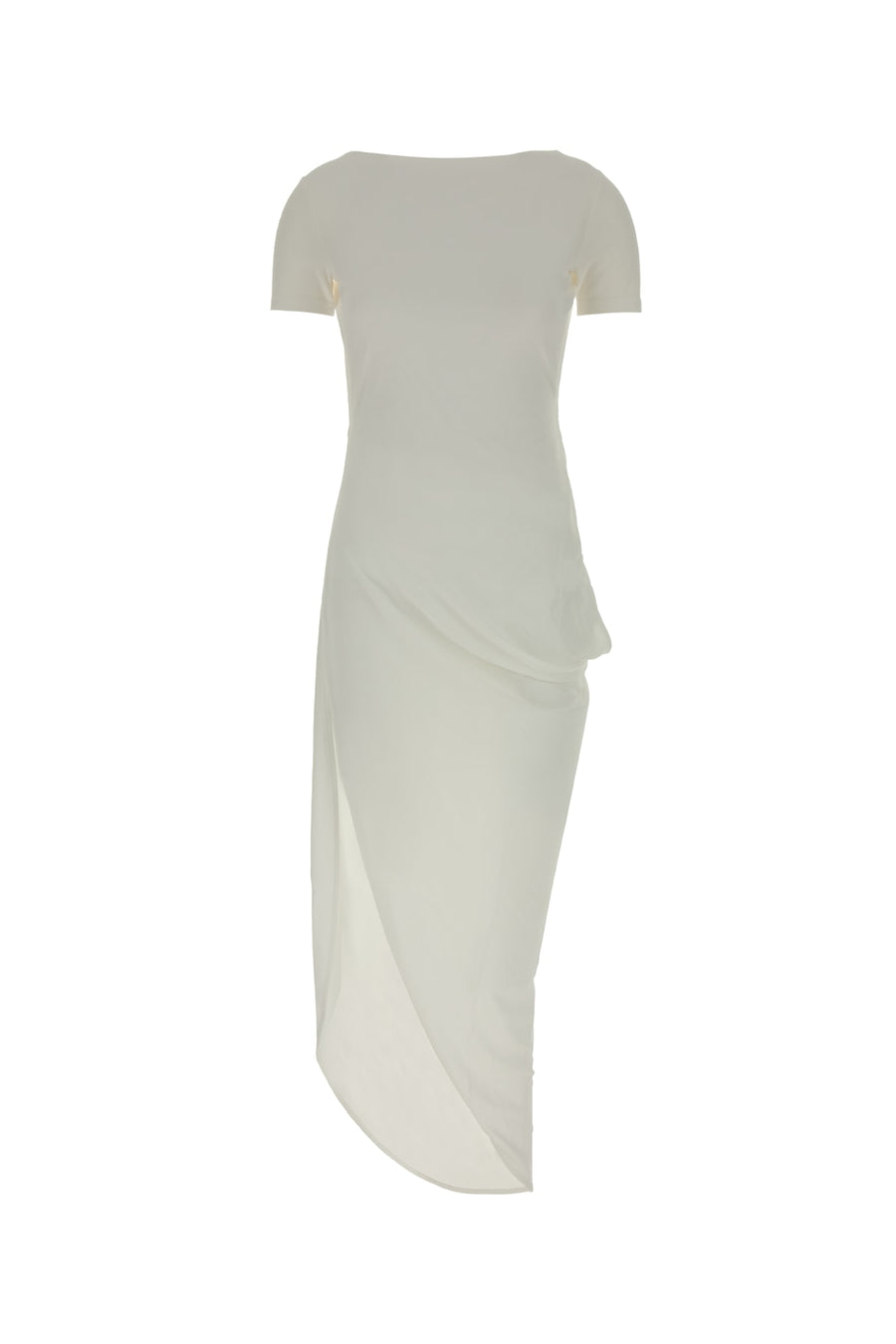 Jacquemus Robe 83% Viscose 17% Polyamide dress in white