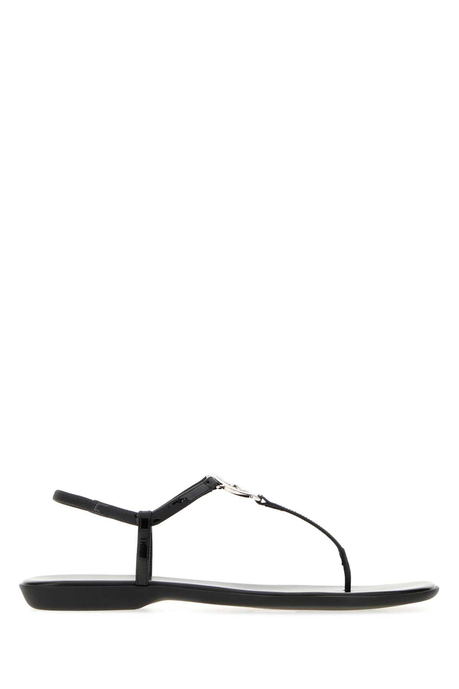 Gucci Exterior: 100% Leather sandal in black