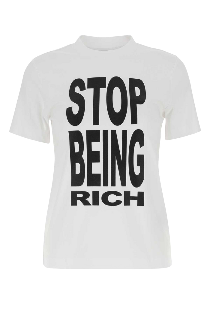 White Cotton T-Shirt Exterior