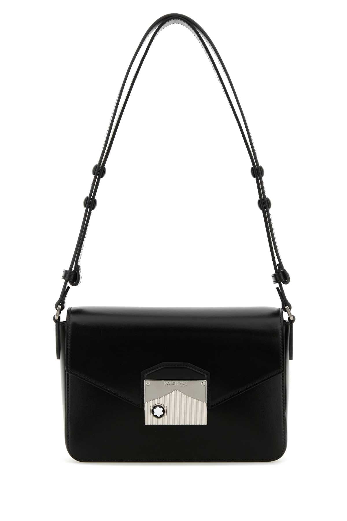 Black Leather Meisterstuck Shoulder Bag 000 Borse A Tracolla