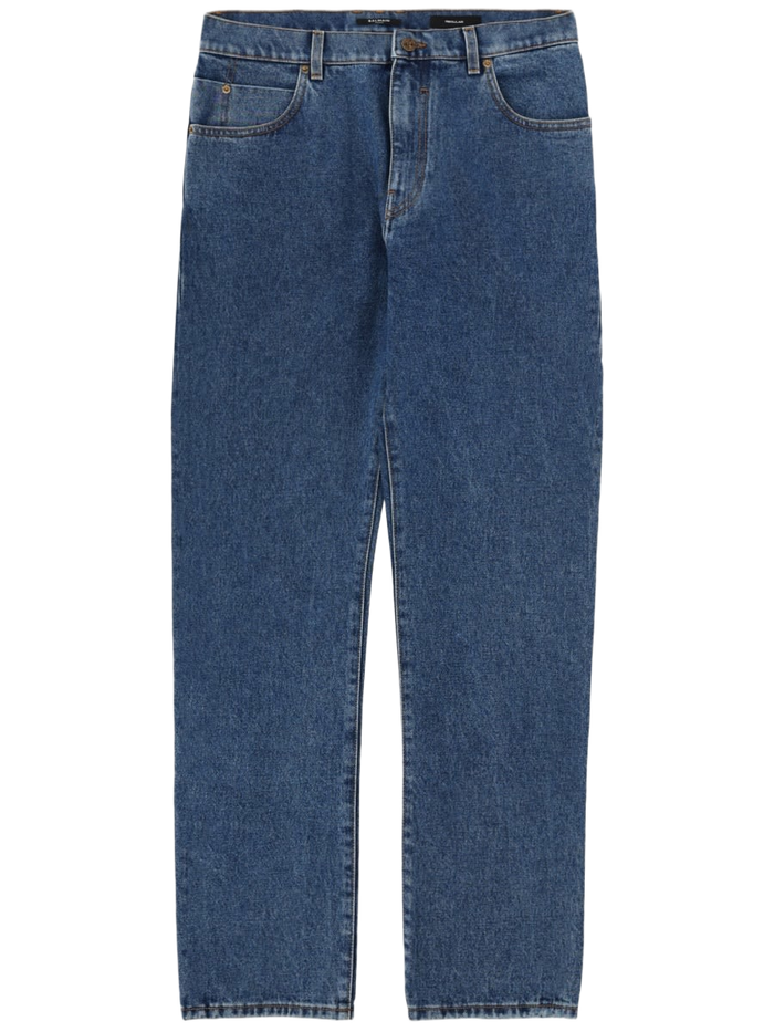 Straight Denim Jeans Cotton