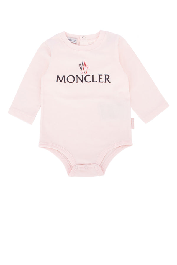 Moncler Jr Cotton bodysuit in pink