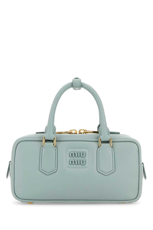 Miu Miu 100% Vitello leather top handle bag in blue