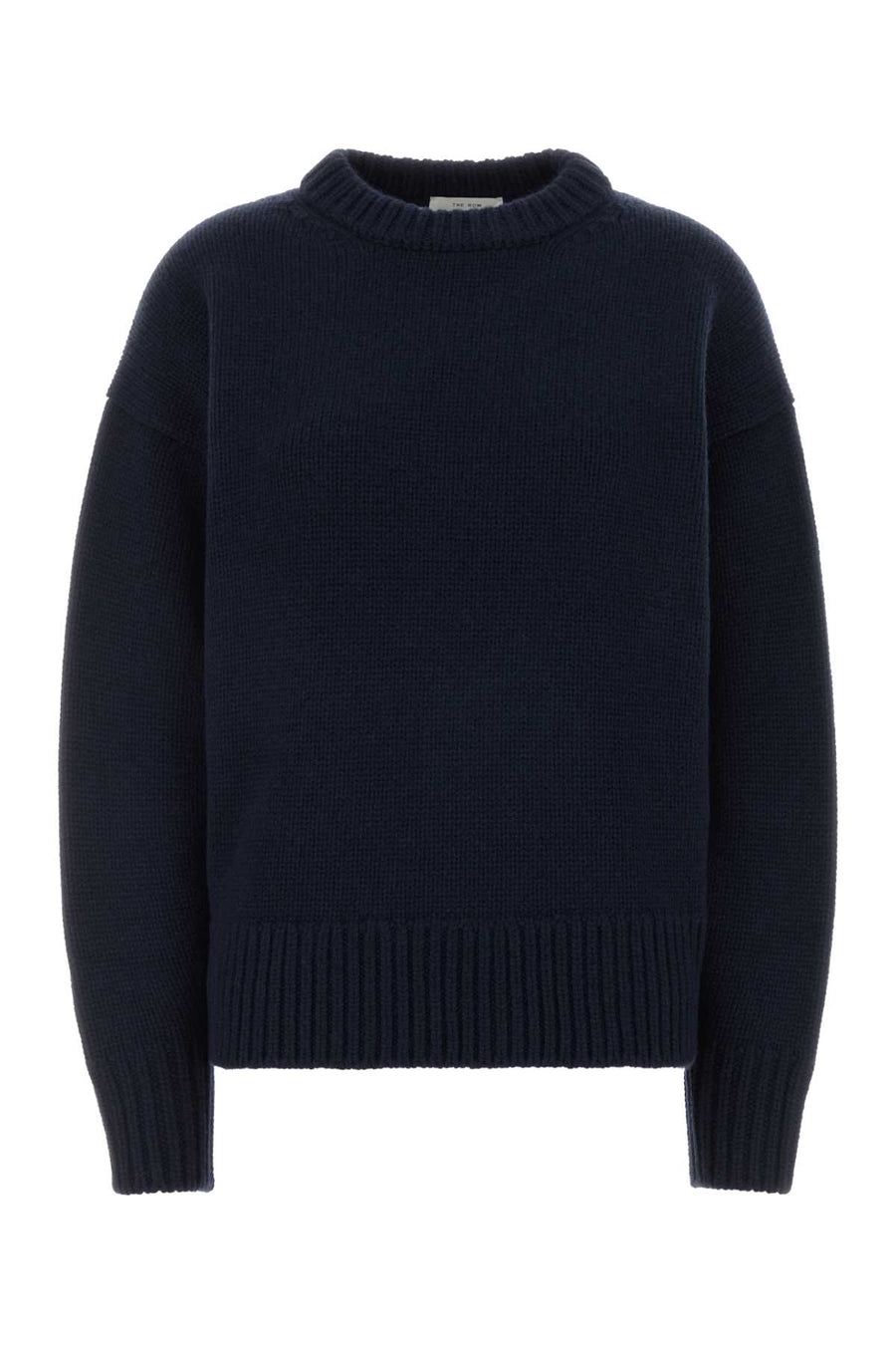 The Row 65% Wool 35% Cashmere sweater in navy