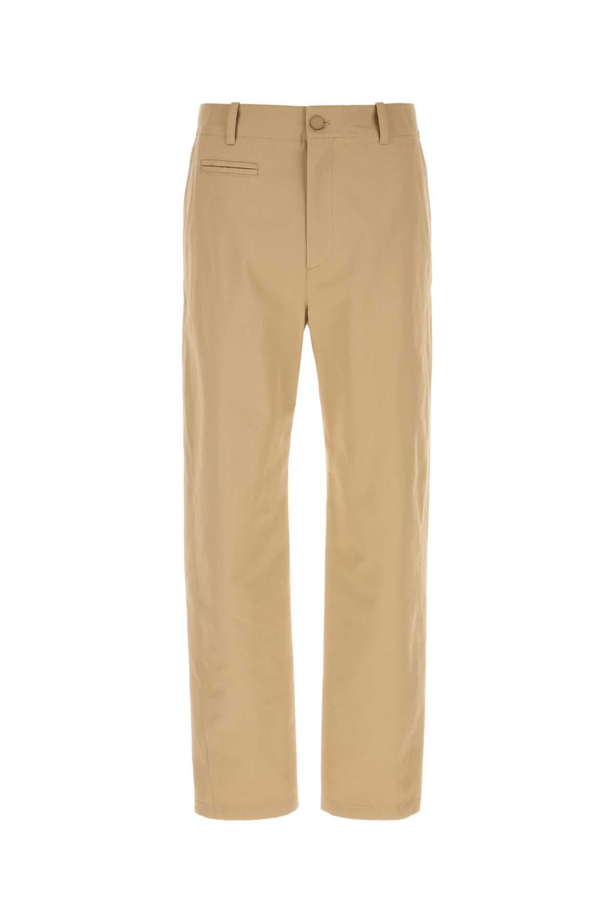 Beige Cotton Pant Exterior: Pantaloni